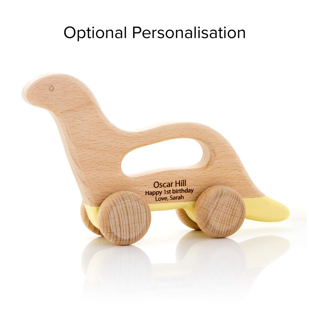 wooden dinosaur with optional personalisation