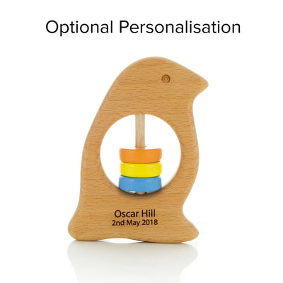 Penguin rattle personalisation