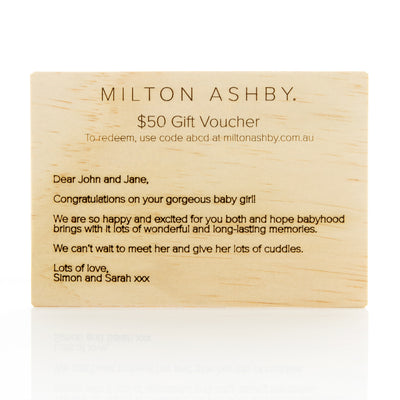 Personalised gift voucher